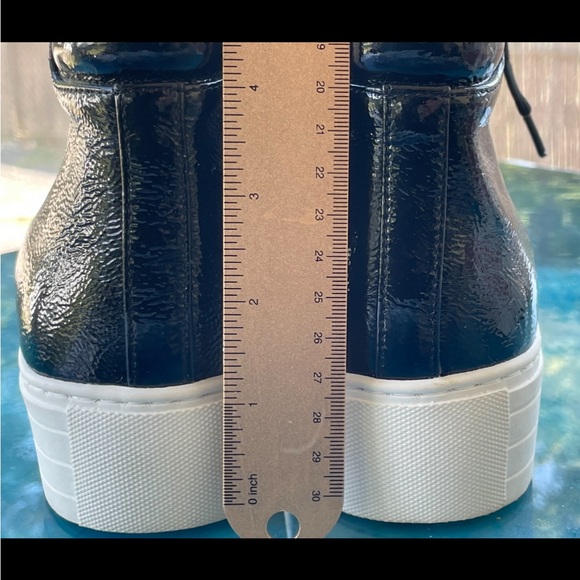 Kenneth Cole NY(W9.5)Black Leather Mid-Top Platform Sneaker/Shoes - Picture 10 of 16